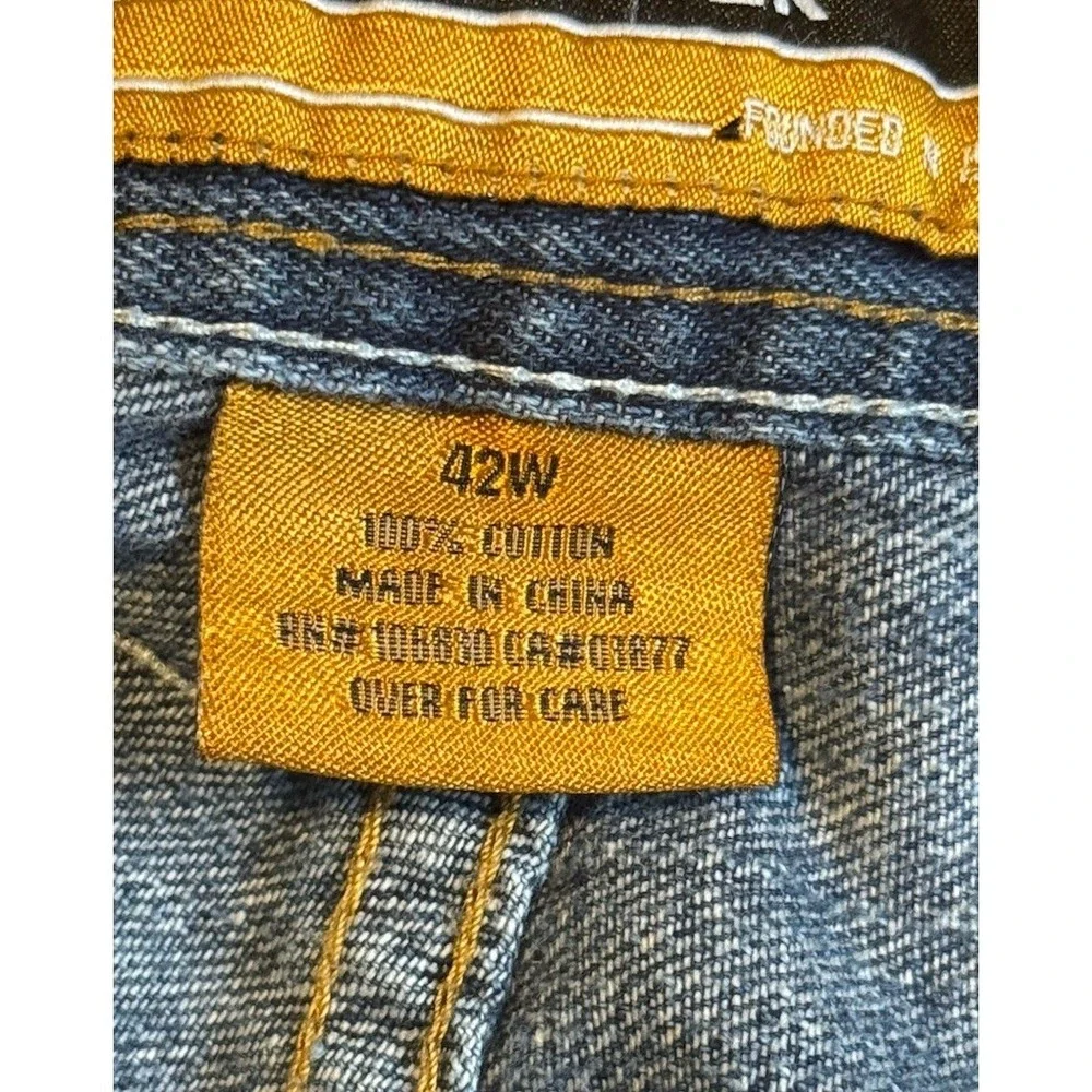 Vintage Y2K Rocawear 42 Embroidered Denim Shorts Jorts 42w Skater Hip Hop